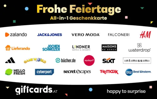 All-in-1 Frohe Feiertage Geschenkkarte