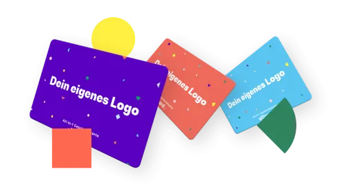 Personalisierte Geschenkkarten mit Unternehmenslogo