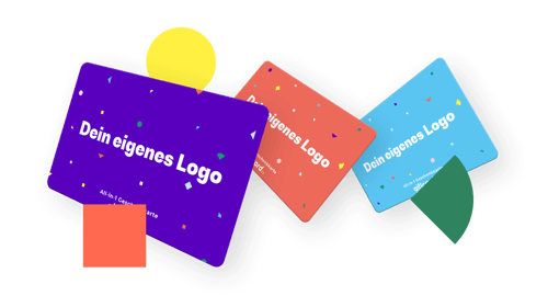 Personalisierte Geschenkkarten mit Unternehmenslogo